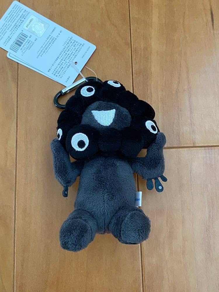Amazon.co.jp: 黒ミャクミャク カラビナ付きマスコット 座りバージョン