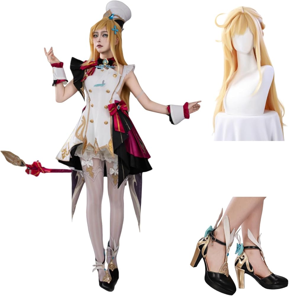 Amazon.co.jp: 【Azuiblc】コスプレ衣装 原神 エスコフィエ ウィッグ