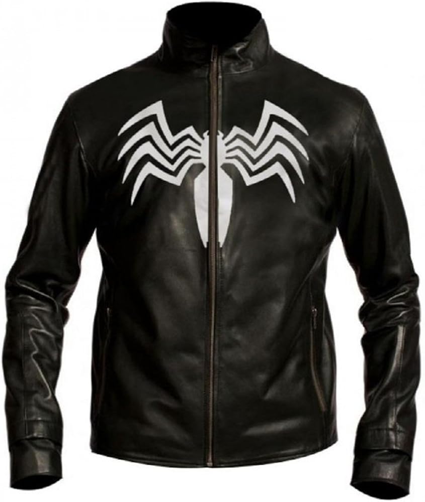 Bestzo Mens Club Fashion Faux/Artificial Leather Jacket Black XS