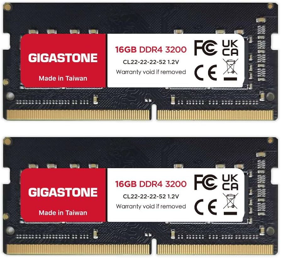 DDR4 RAM Laptop Only】 GIGASTONE 32GB Kit (2x16GB) DDR4 3200MHz