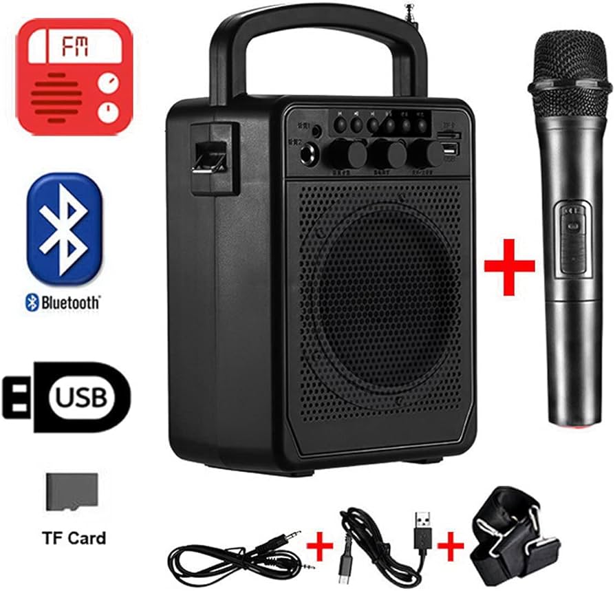 Amazon.co.jp: ワイヤレスマイク スピーカーセット 拡声器 - 充電式