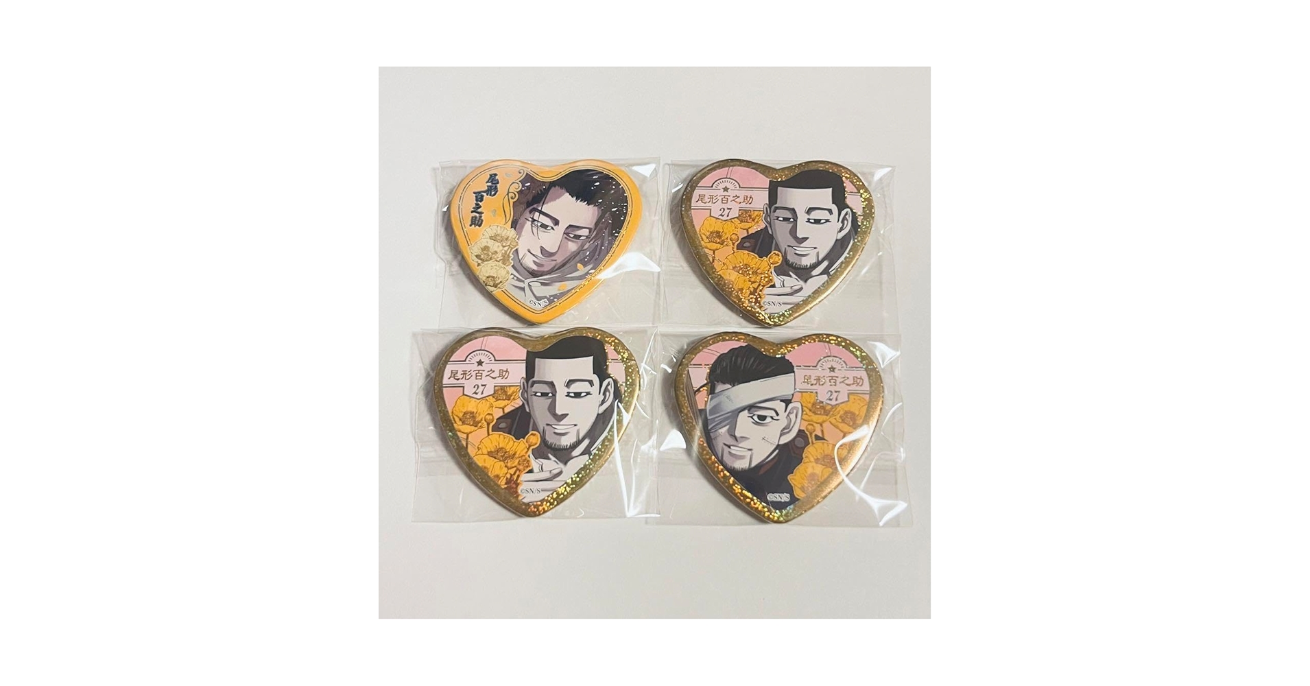 C*a様 ゴールデンカムイ ハート缶バッジ 尾形百之助 13点セット Amazon