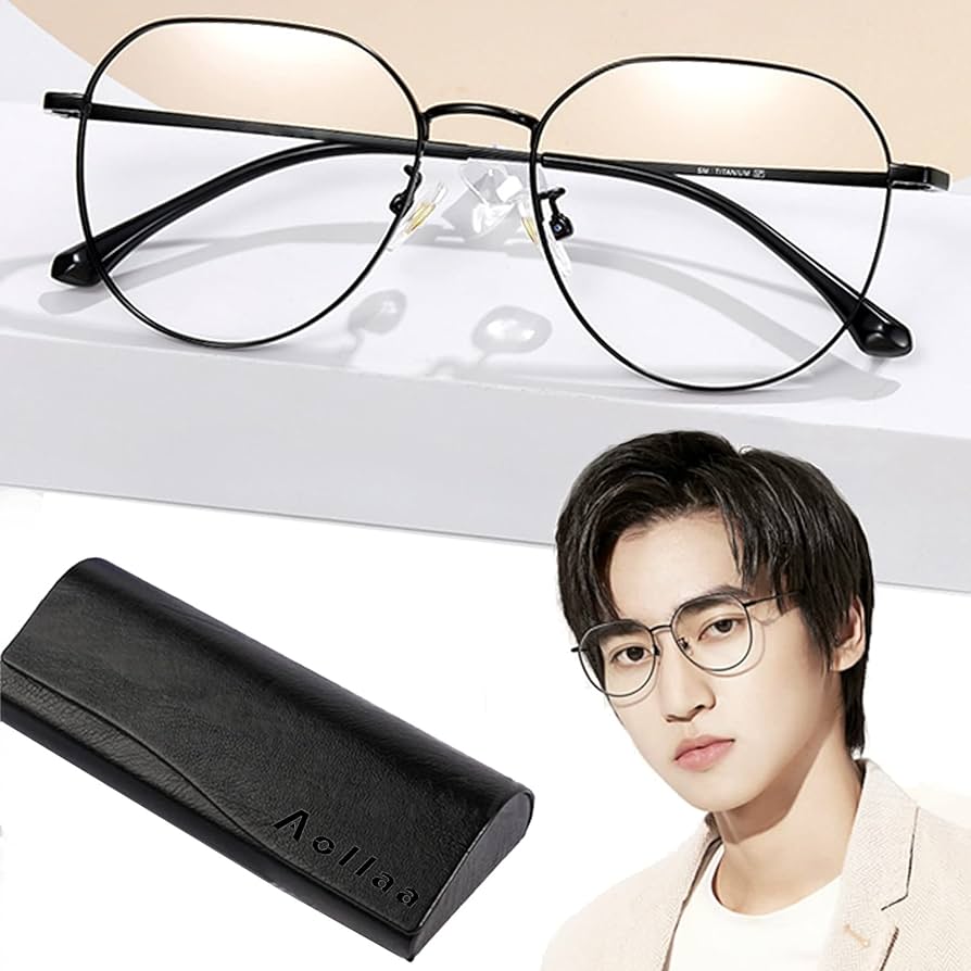 Amazon.co.jp: [Aollaa] 【人気トレンド】オシャレ伊達メガネ ブルー