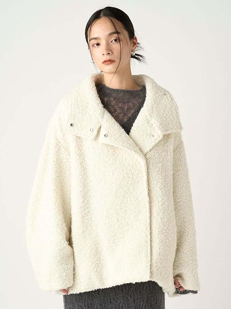 Amazon.co.jp: [フレイ アイディー] ウールモヘアブークレミドルコート