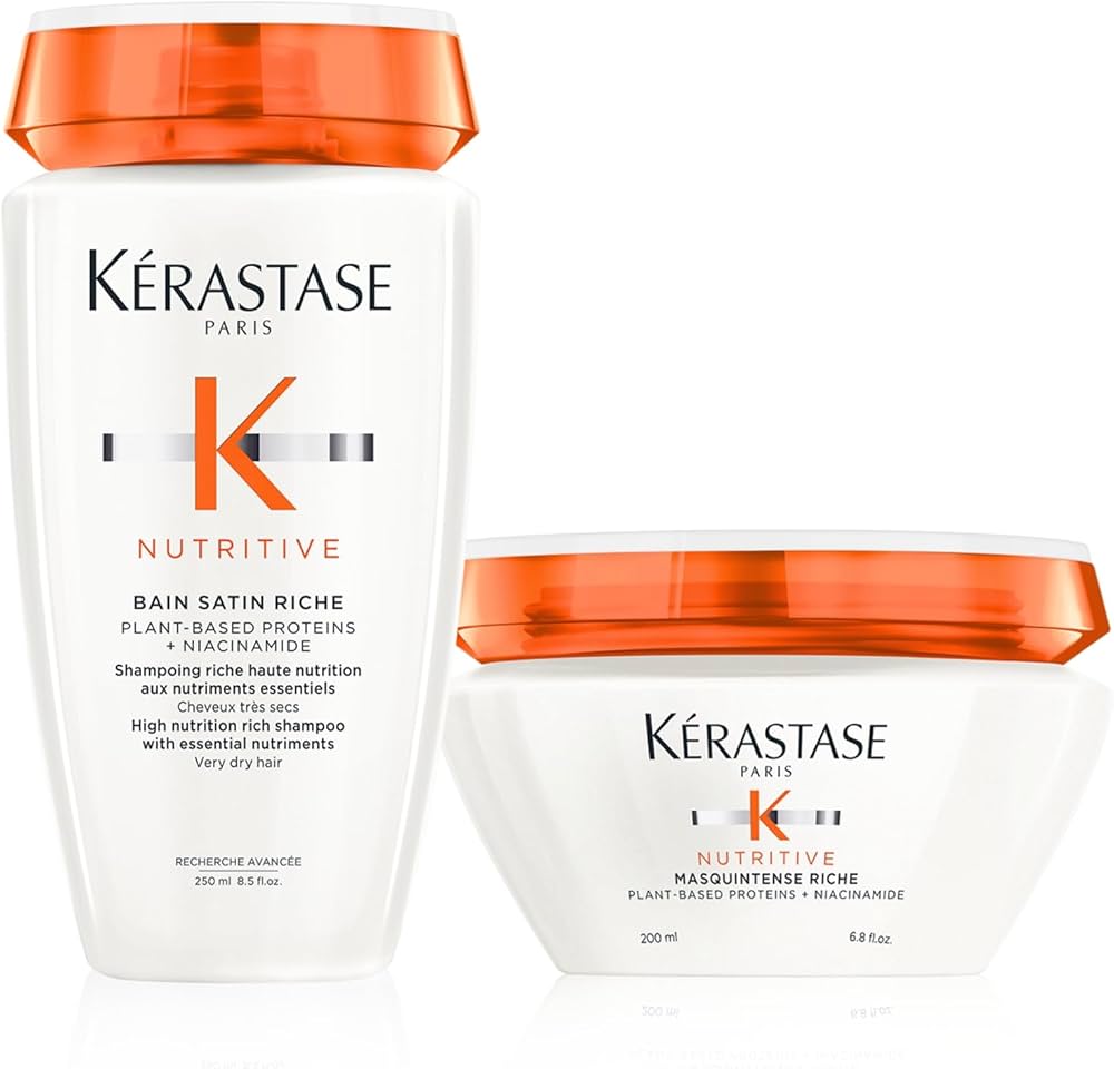 Amazon.com: Kerastase Nutritive Satin Riche Shampoo & Masquintense