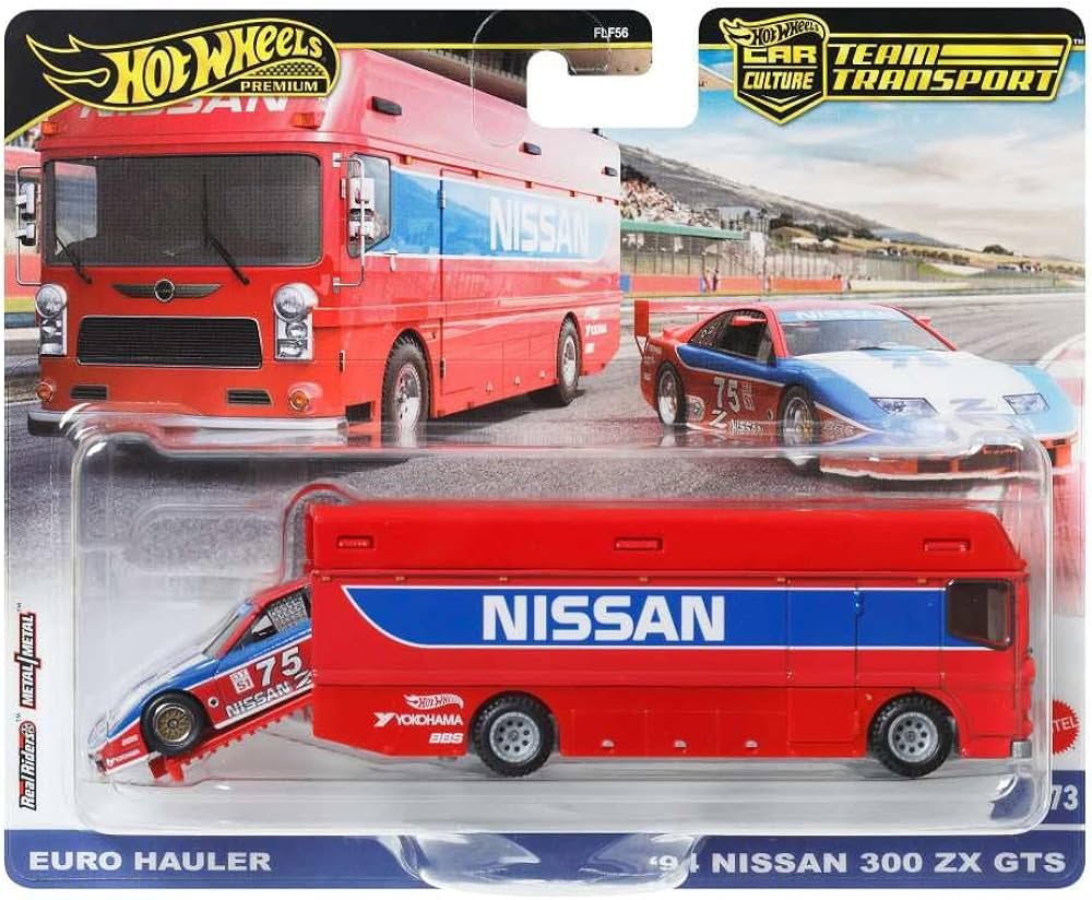 Hot Wheels Premium Team Transport Euro Hauler & '94 Nissan 300 ZX