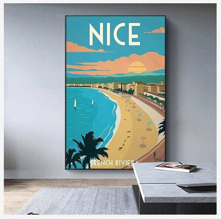 Amazon.co.jp: アートポスター画像プロヴァンスニースフランスポップ