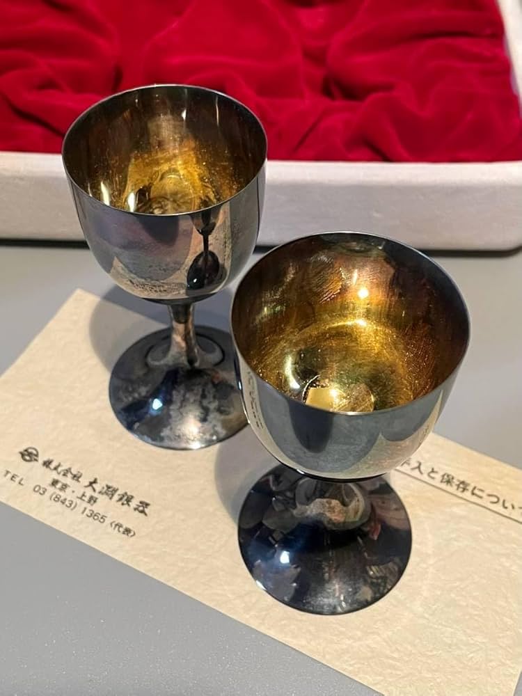 Amazon.co.jp: レア松田聖子 神田正輝 結婚式 婚礼 引き出物 大淵銀器