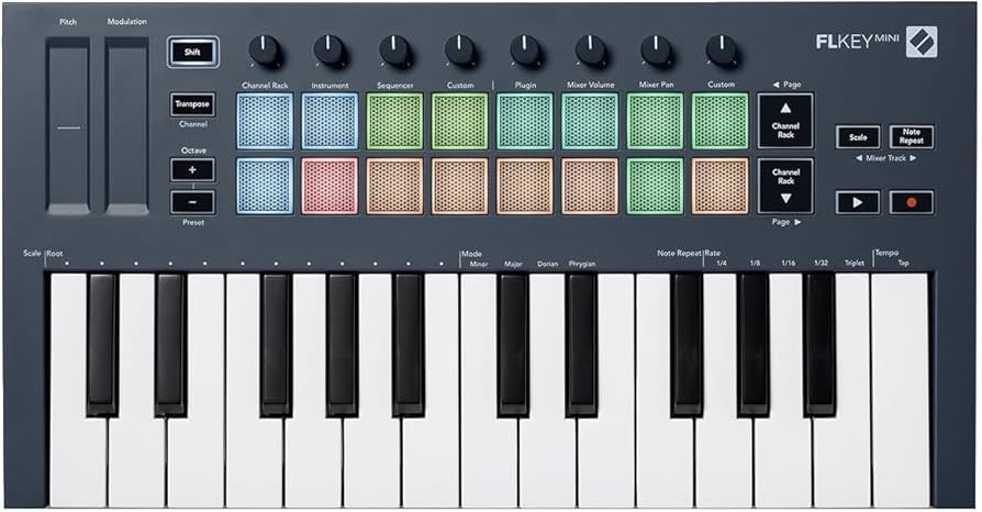 Amazon.com: Novation FLkey Mini - Portable 25-Key, USB, MIDI
