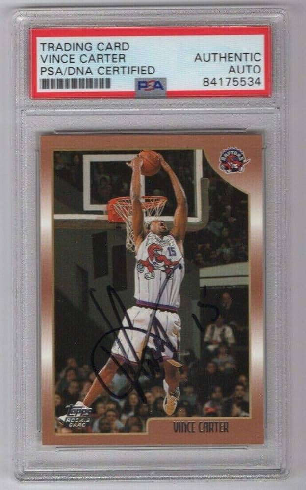 Amazon.com: 1998 Topps Vince Carter Toronto Raptors #199 Rookie RC