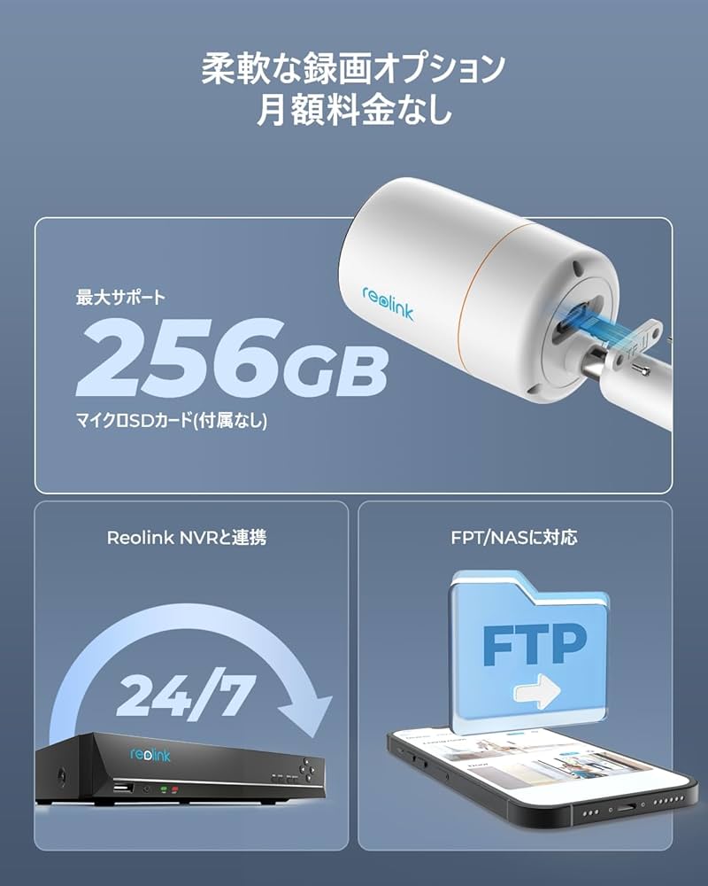 Amazon.co.jp: Reolink 防犯カメラ PoE給電 12MP カラーナイトビジョン