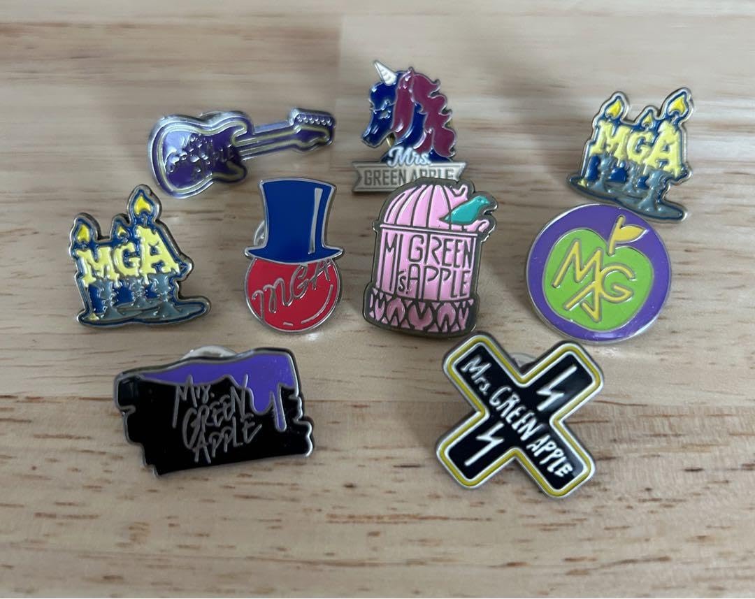 Amazon | Mrs. GREEN APPLE ピンバッジ | バッジ | おもちゃ