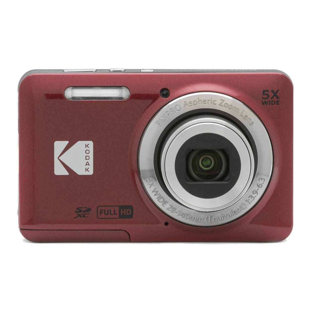 Amazon.com : Kodak PIXPRO Friendly Zoom FZ55 (Red) with 32GB