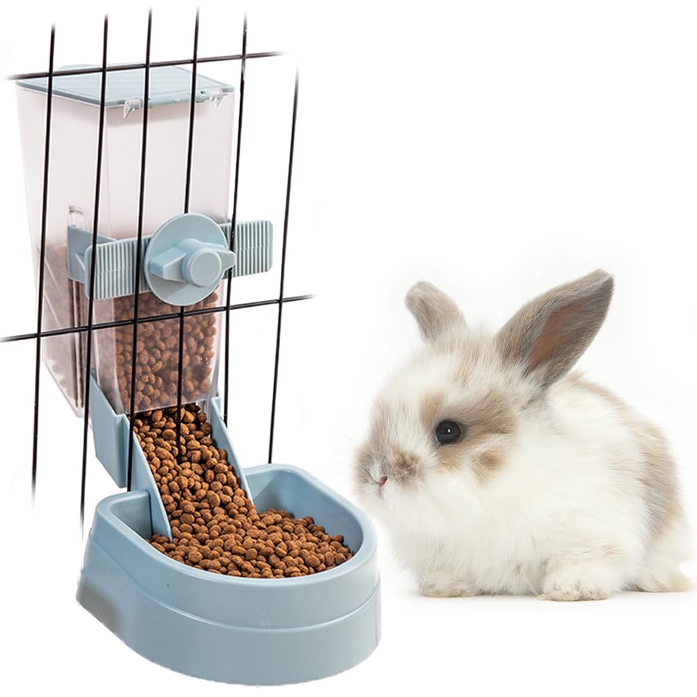Amazon | 小動物 自動給餌器 エサ入れ 電源不要 重力式 猫 犬 ケージ