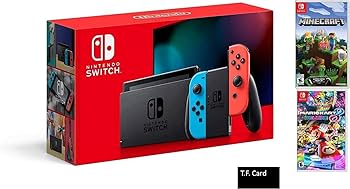 Amazon.com: Nintendo Switch Deluxe Holiday Bundle: Neon Blue and