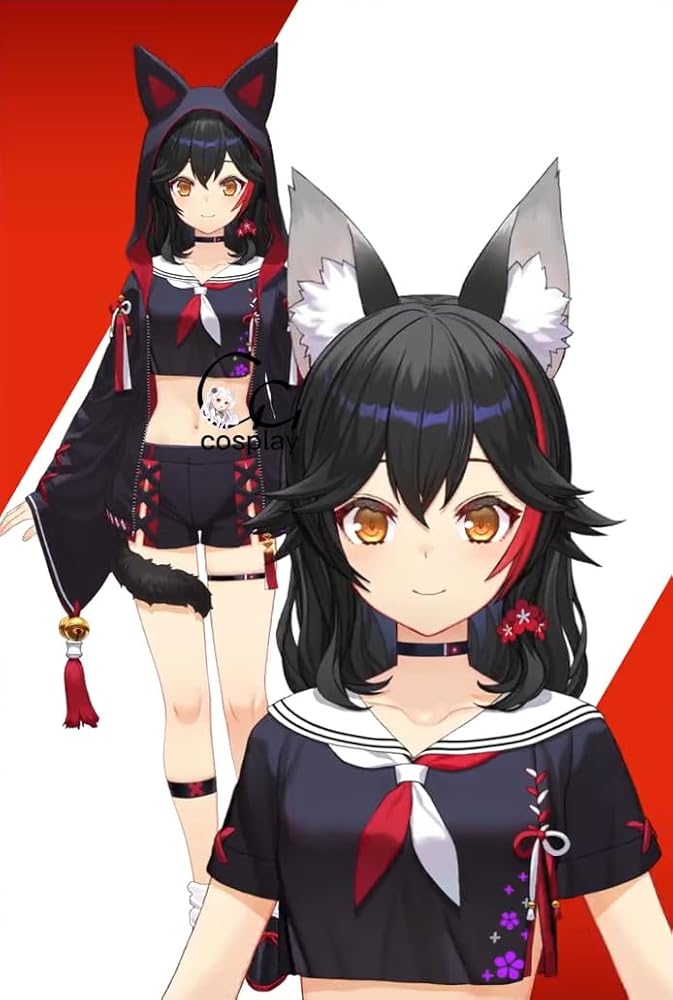 Amazon.co.jp: GGcosplay VTuber 大神ミオ 新衣装 アナザーミオ