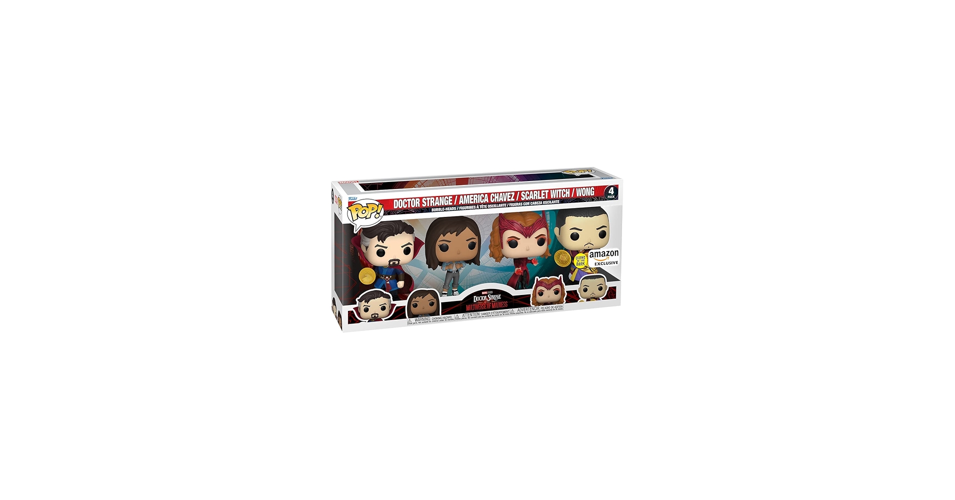 Amazon.com: Funko POP! Marvel: 4 Pack Includes America Chavez, The