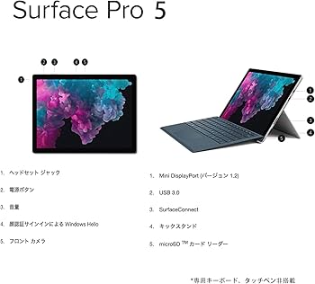 Amazon.co.jp: 【整備済み品】 Win11搭載 マイクロソフト Surface pro5