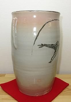 Amazon｜【逢絢亭】茶道具 水指 細水指 京焼 落雁の図 中村与平 紙箱