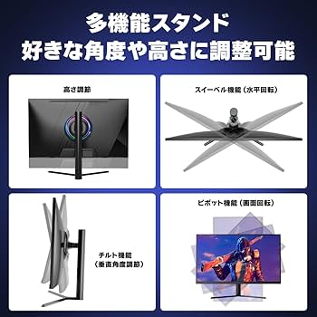 Amazon.co.jp: cocopar モニター 27インチ 4K IPS HDMI2.1(TMDS)×2 DP