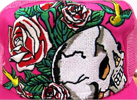 Amazon | [エドハーディ]Ed Hardy CAP スカル＆ローズ ピンク （51