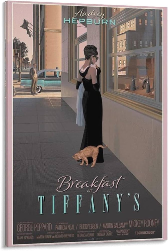 Amazon.co.jp: 映画シリーズポスターティファニーのでの朝食ポスター