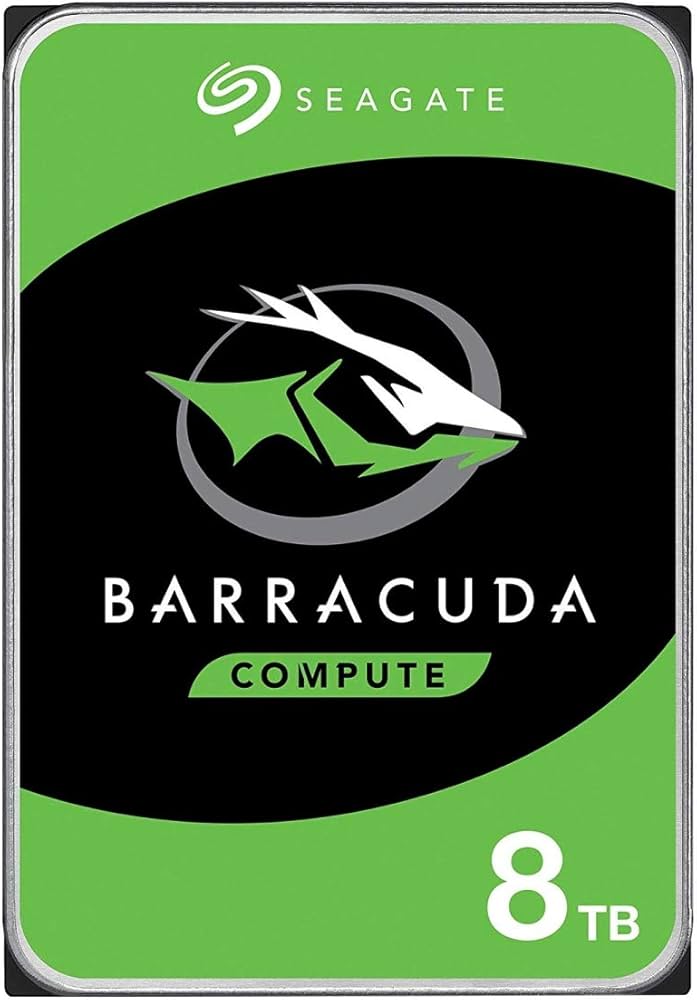 Seagate BarraCuda, 8 TB, Internal Hard Drive, SATA 6 Gbit/s, 3.5