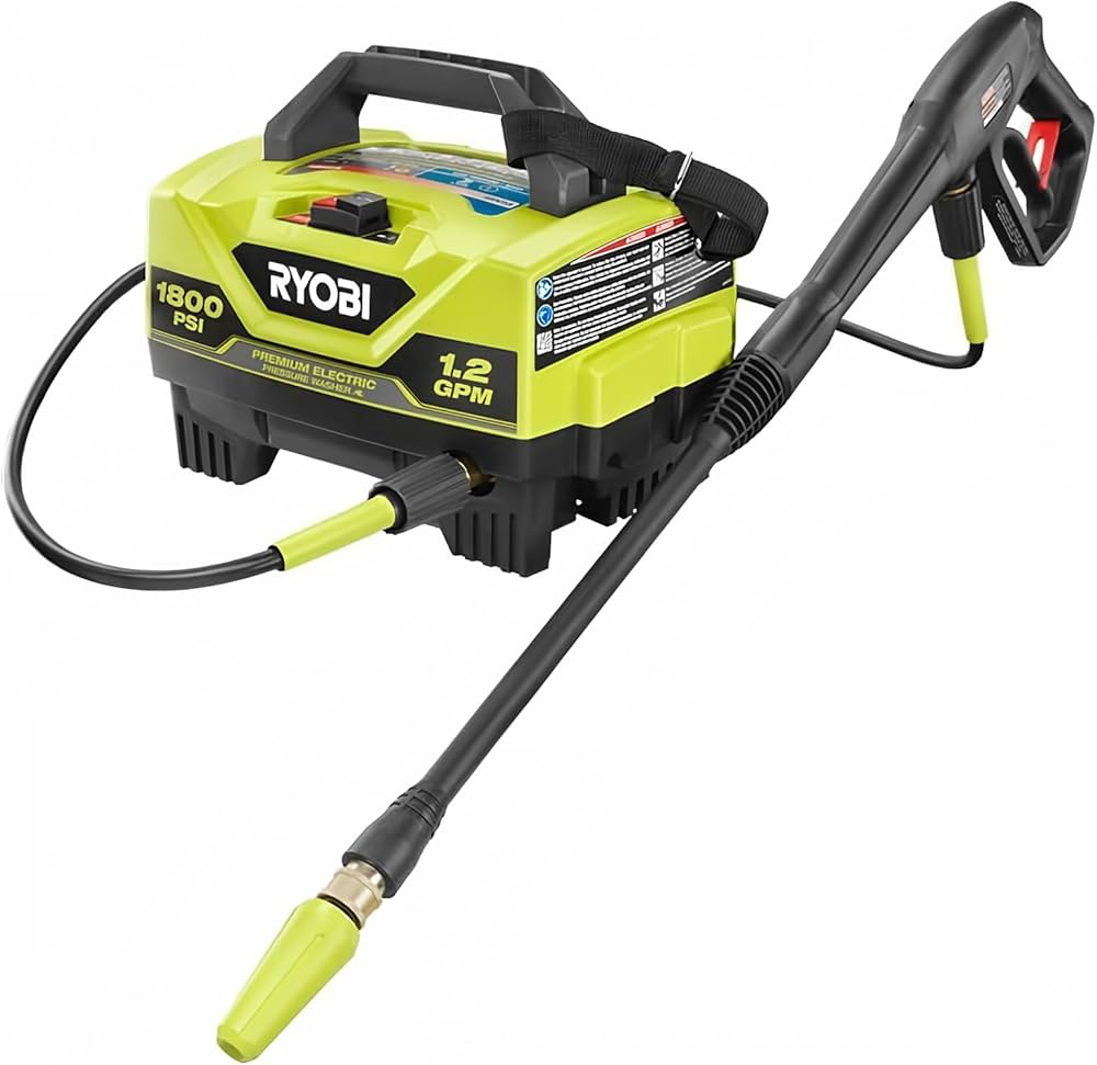 Amazon | リョービ(RYOBI) 電動高圧洗浄機 1800PSI (リニューアル