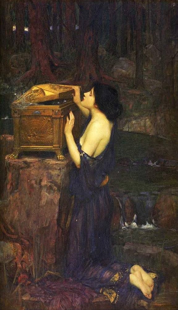 Amazon.co.jp: アート絵画 パンドラ ギリシャの女性伝説 ジョン