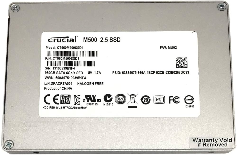 Amazon | Crucial M500 CT960M500SSD1 960GB 2.5インチ SATA III MLC