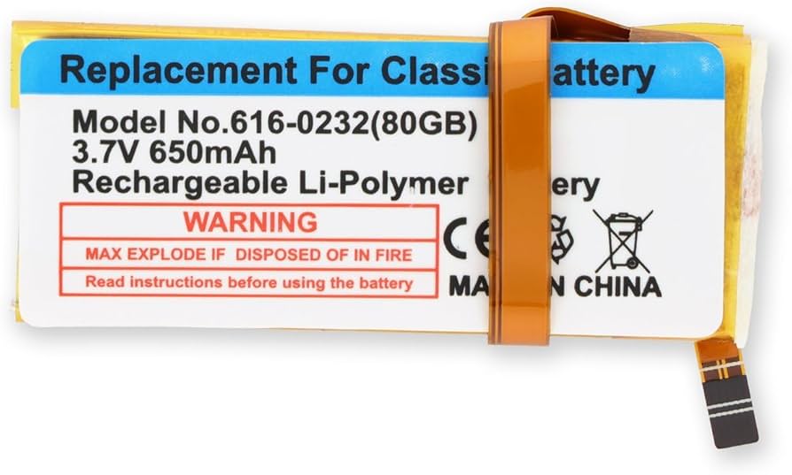 Amazon.com: iFixit Battery Compatible with iPod Classic (Thin