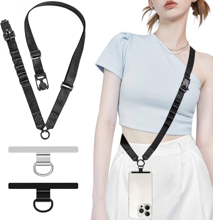Amazon.co.jp: [ATUSIDUN] スマホ ショルダーストラップ 斜めがけ 首