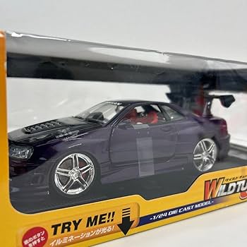 Amazon | KENTOYS WILDTUNER 1/24 NISSAN SKYLINE GT-R R34 ワイルド