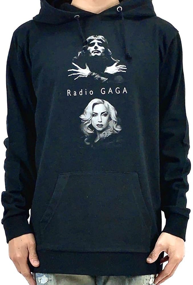 Amazon.co.jp: フレディマーキュリー レディーガガ ロック 黒 パーカー
