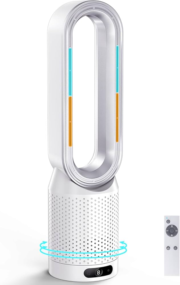 Amazon | 【新登場・冷暖兼用羽なし扇風機】SAMONIC タワーファン