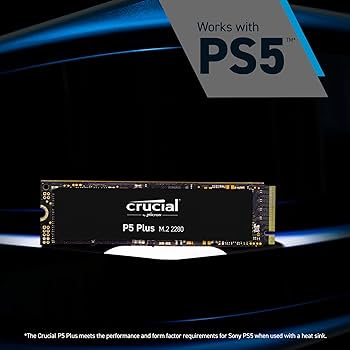 Crucial P5 Plus 2TB PCIe Gen4 3D NAND NVMe M.2 SSD, up to 6600MB/s