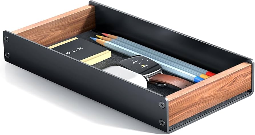 Amazon.co.jp: amesoba モニタースタンド トレイ (ウォールナット/1個