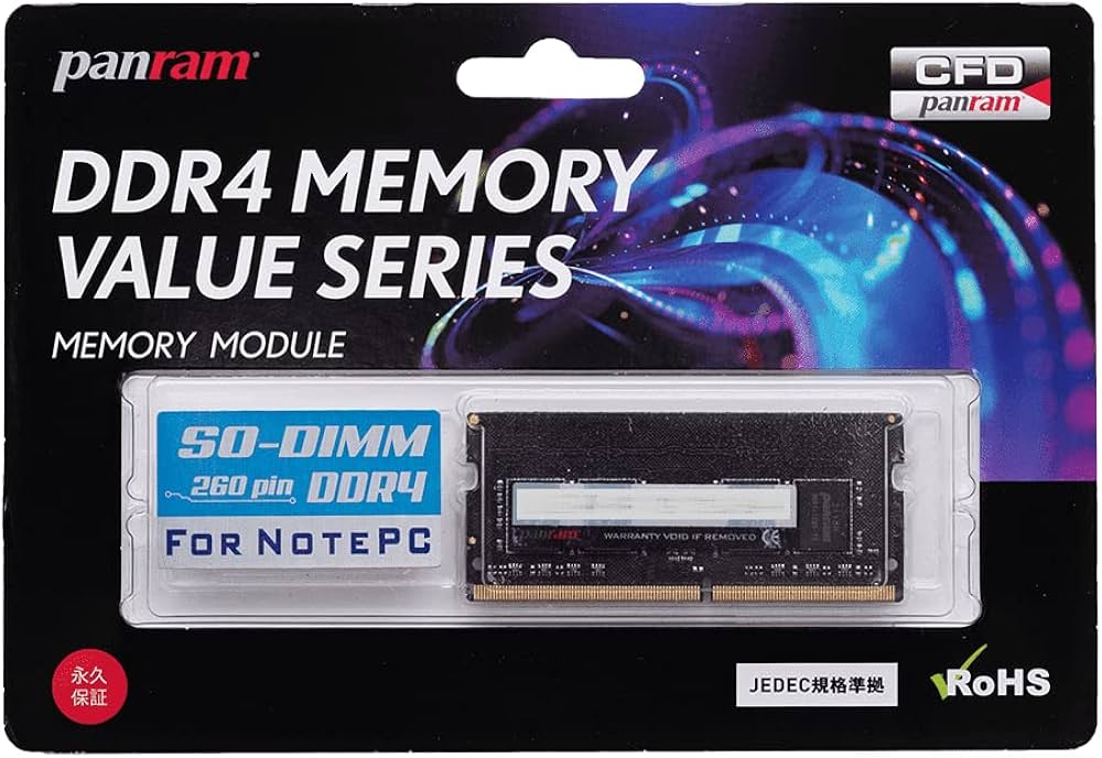 Amazon | CFD販売 ノートPC用 メモリ PC4-21300(DDR4-2666) 16GB×1枚