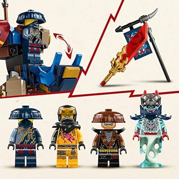 Amazon.com: Lego Ninjago Set of 3: 71843 Rogues Mech Dragon Rider