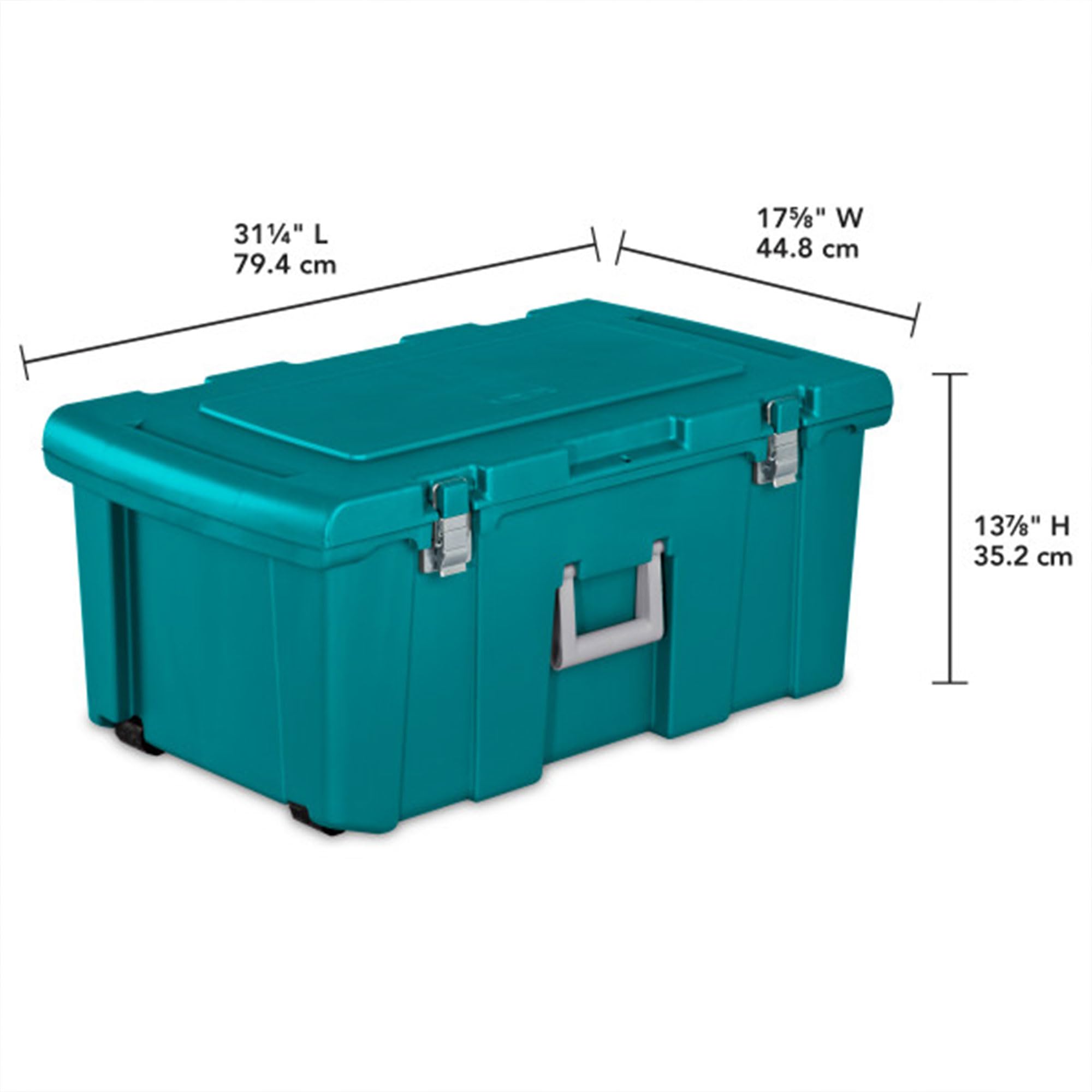 Amazon.com - Sterilite Footlocker, Lockable Plastic Utility
