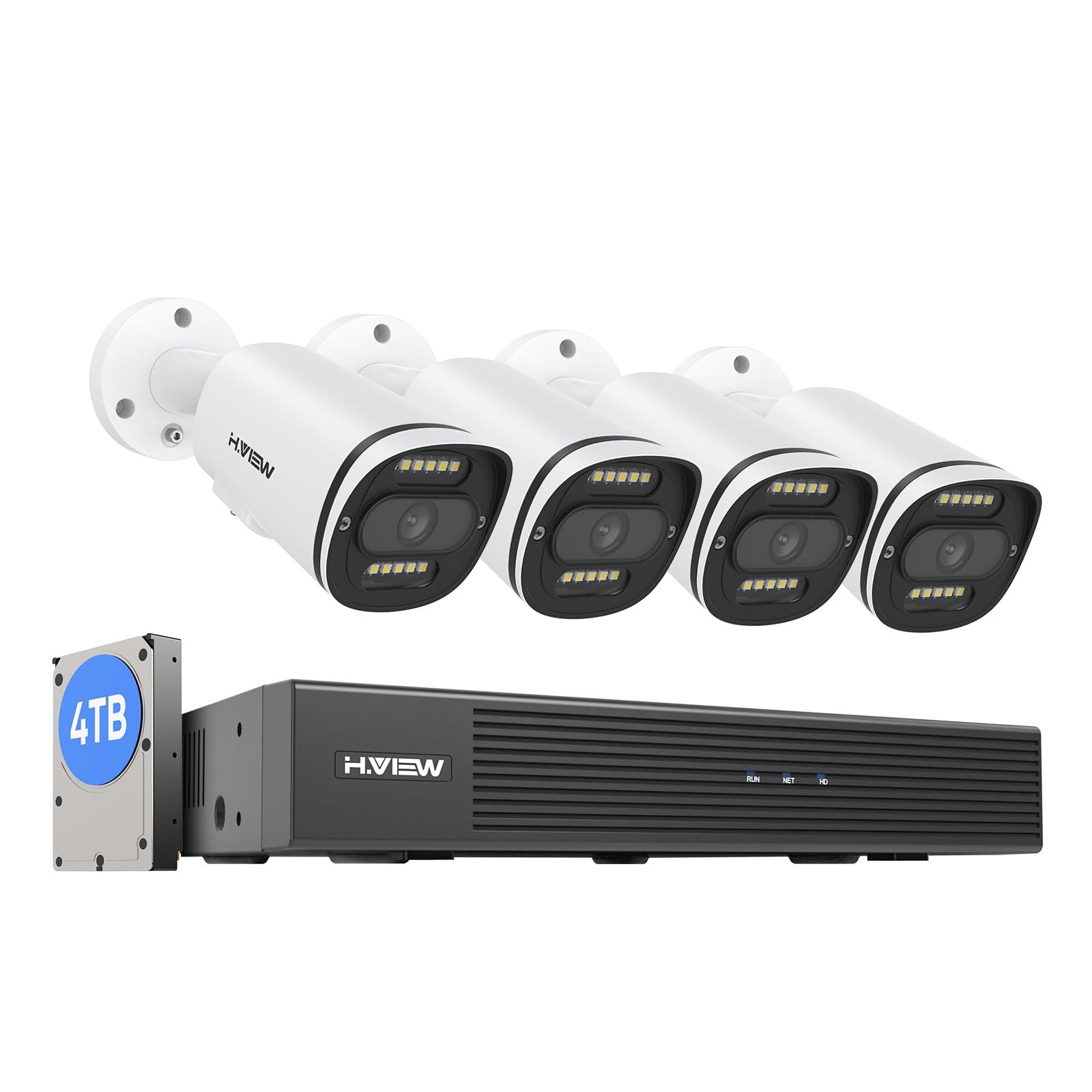 Amazon.co.jp: 【4K画質・フルカラー撮影・双方向音声】H.View 防犯