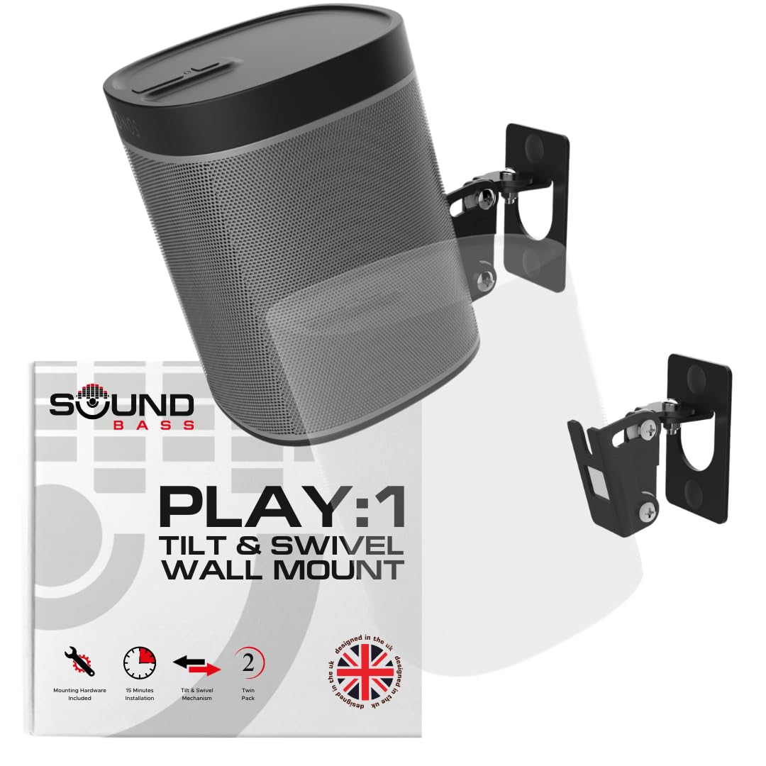 Amazon.com: Sound Bass Play 1 Wall Mount, Black, Pair, Compatible