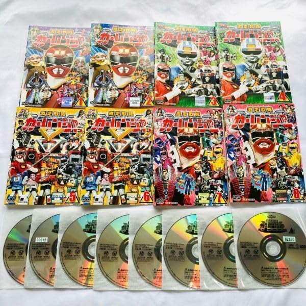 Amazon.co.jp: 720429 レンタルDVD 激走戦隊カーレンジャー 全8巻 岸