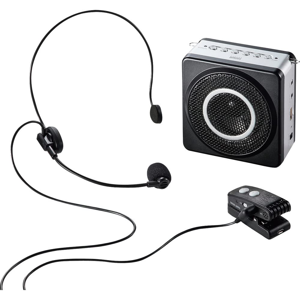 Amazon | サンワサプライ ワイヤレスポータブル拡声器 MM-SPAMP5