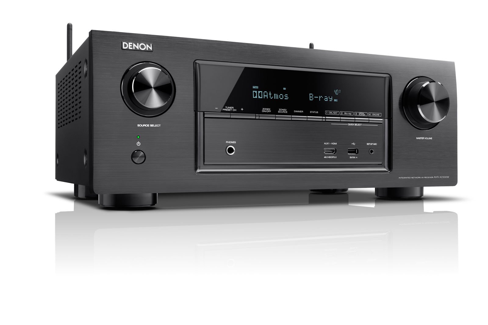 Denon AVR-X2300 Sintoamplificatore HD con Dolby HD e DTS:X, Nero