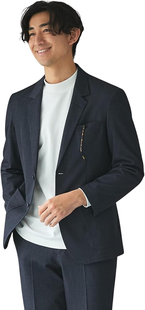 Amazon.co.jp: 25A 15サードT／Rデニムライク紺無地_5AM5R11紺