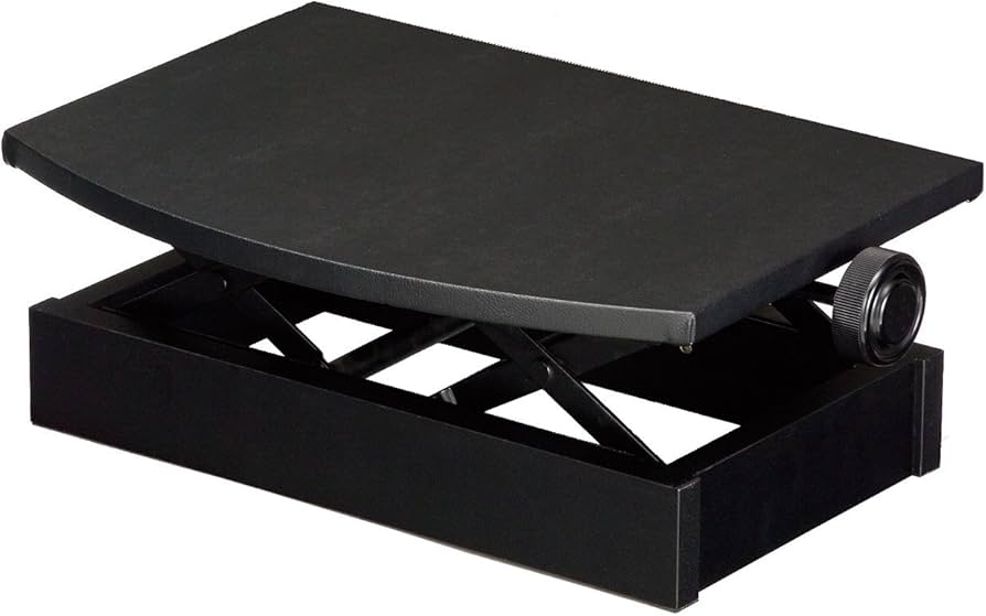 Amazon | 吉澤 ヨシザワ PEACOCK ピアノ補助台 ブラック 無段階高低式