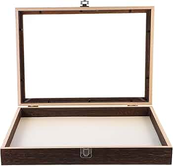 Amazon | 標本ケース 木製 標本箱 ガラスカバー 昆虫ケース 四角い