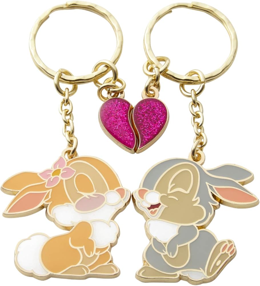 Amazon.co.jp: とんすけ＆ミス・バニー ペアキーチェーン キーチェーン