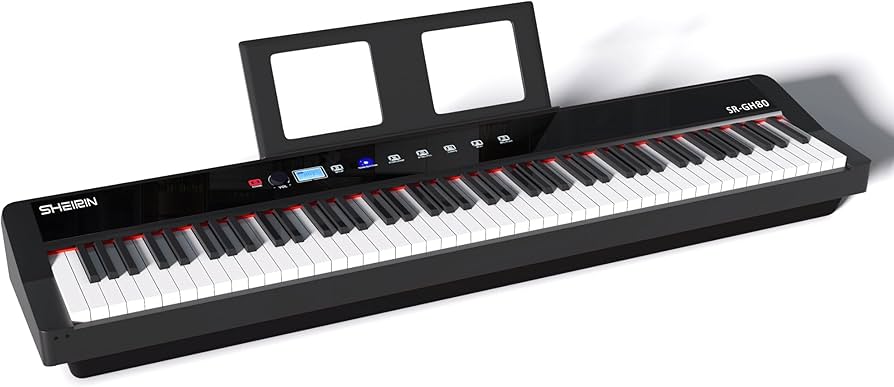 Amazon | SHEIRIN 電子ピアノ 88鍵盤 ハンマーアクション タッチ